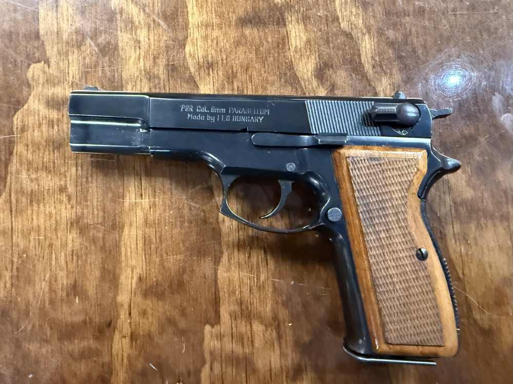 CAI Imported FEG P9R 9mm pistol- Hi Power Clone-img-0