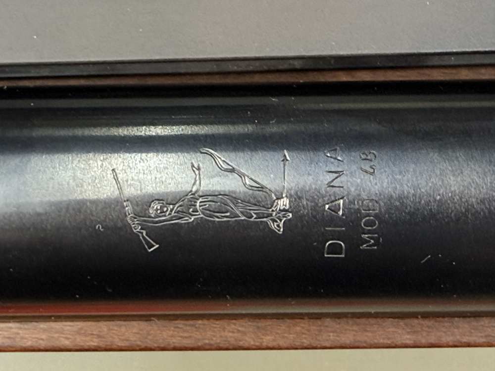 RWS Diana Model 48 .177 Cal Sidelever Air Rifle – Wood Stock – Fixed Barrel-img-18