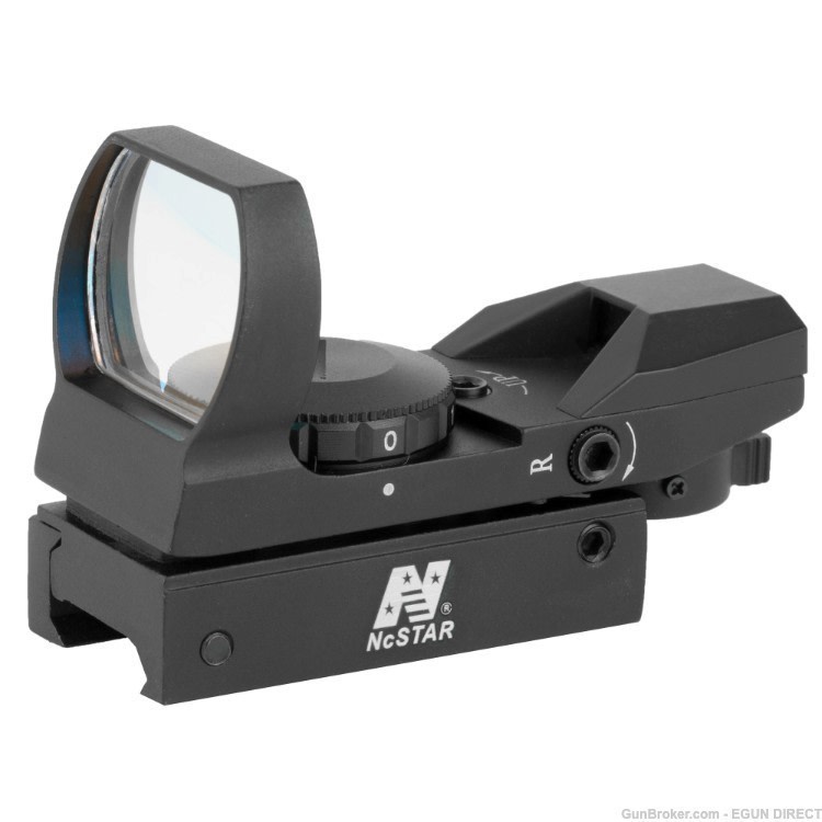 Ncstar RED DOT Reflex Sight W 4 Reticles Weaver Base-Black D4B-img-0