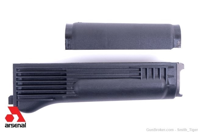 Arsenal AK Black Polymer Handguard Set & Stainless Steel Heat Shield Milled-img-1