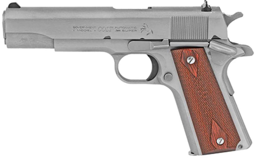 Colt Government 5" 38 Super National Match Barrel Rosewood Grips-img-1