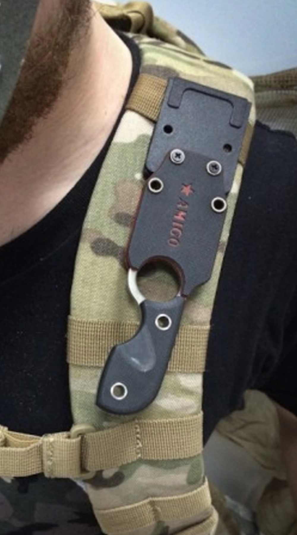 KIZLYAR SUPREME AMIGO Z — RUSSIAN FIXED BLADE NECK KNIFE — AUS-8 STEEL — G1-img-7