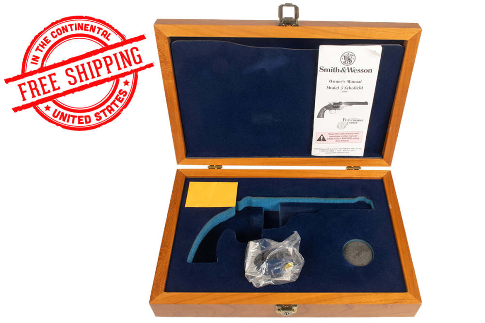 Smith & Wesson Performance Center Wood Presentation Case Model 3 Schofield-img-1