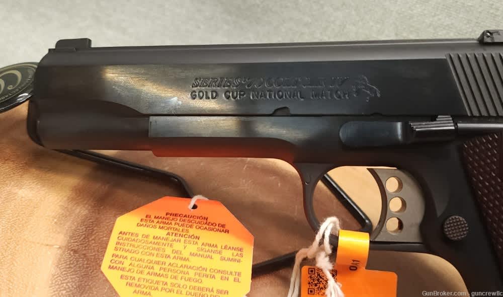 Colt O5873A1 National Match Gold Cup 1911 38 Super 5" 38Super Layaway-img-6
