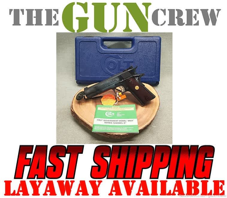 Colt O5873A1 National Match Gold Cup 1911 38 Super 5" 38Super Layaway-img-0