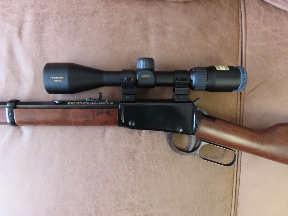 HENRY H001 LEVER ACTION 22LR RIFLE W/ NIKON PROSTAFF 3-9 40 SCOPE-img-2
