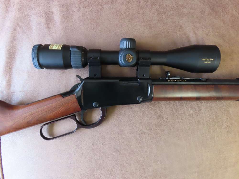 HENRY H001 LEVER ACTION 22LR RIFLE W/ NIKON PROSTAFF 3-9 40 SCOPE-img-6