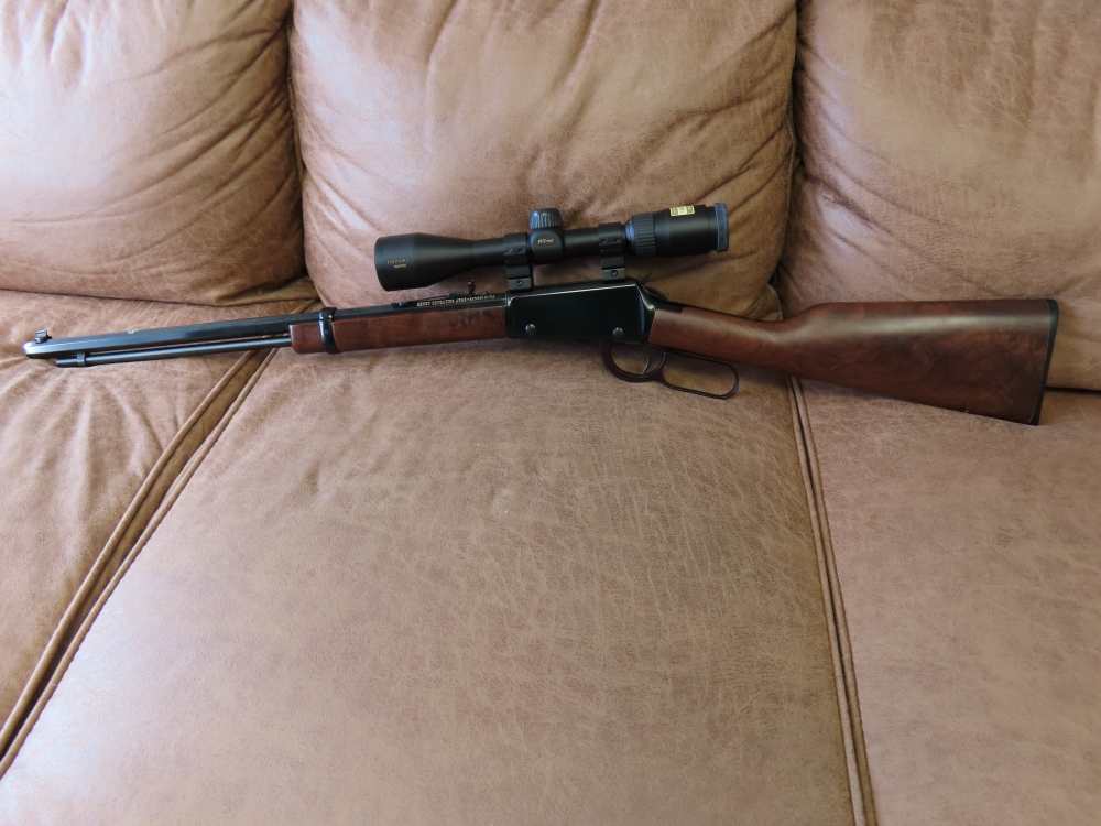HENRY H001 LEVER ACTION 22LR RIFLE W/ NIKON PROSTAFF 3-9 40 SCOPE-img-0