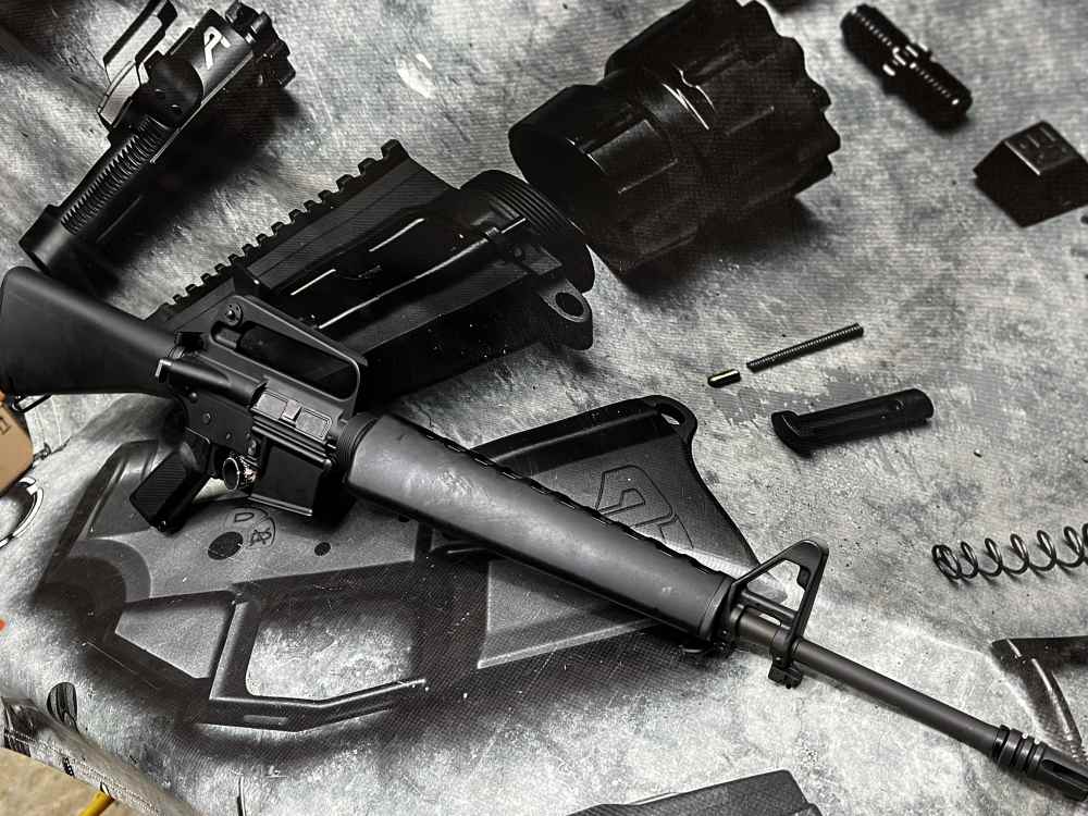 Colt H&R Balimoy M16A1 retro clone 5.56 20" chrome 5.5# trigger FRT option-img-5