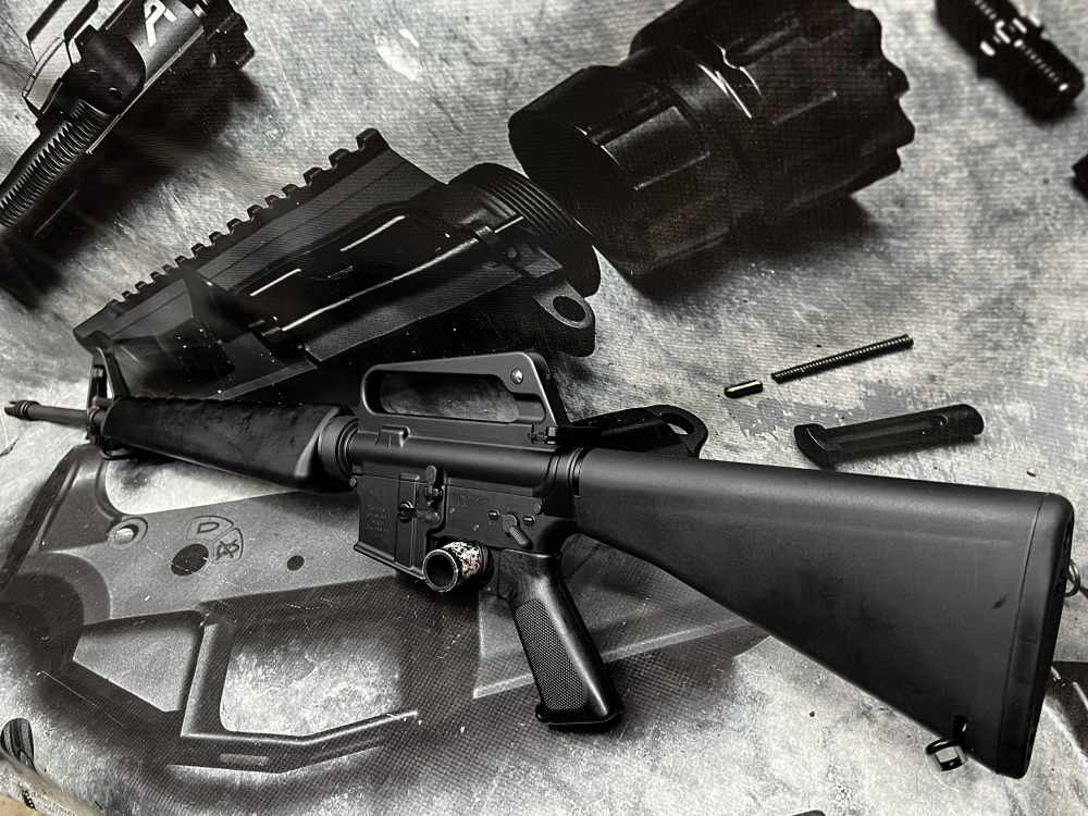 Colt H&R Balimoy M16A1 retro clone 5.56 20" chrome 5.5# trigger FRT option-img-6