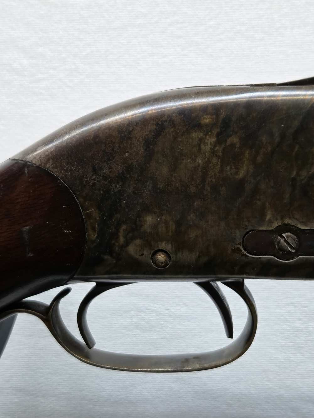 Bannerman Model 1890 12 Gauge Antique Shotgun Beautiful Casehardened Finish-img-37