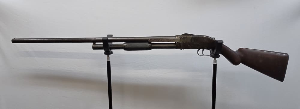 Bannerman Model 1890 12 Gauge Antique Shotgun Beautiful Casehardened Finish-img-38