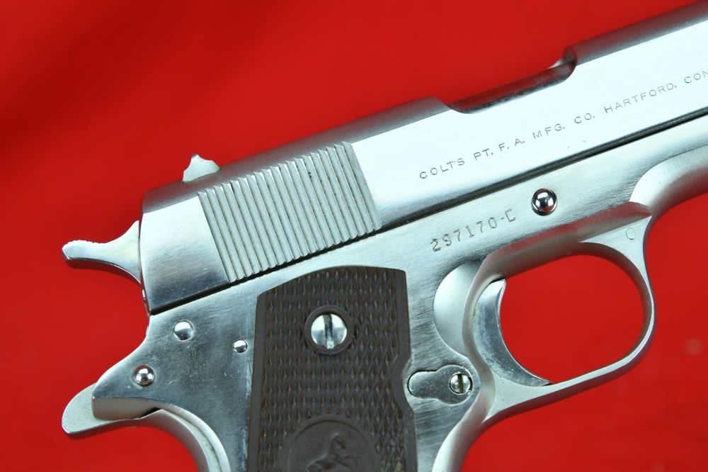 RARE, PRE-70 Series Colt 1911 Government Model - .45 ACP *FACTORY NICKEL*-img-22
