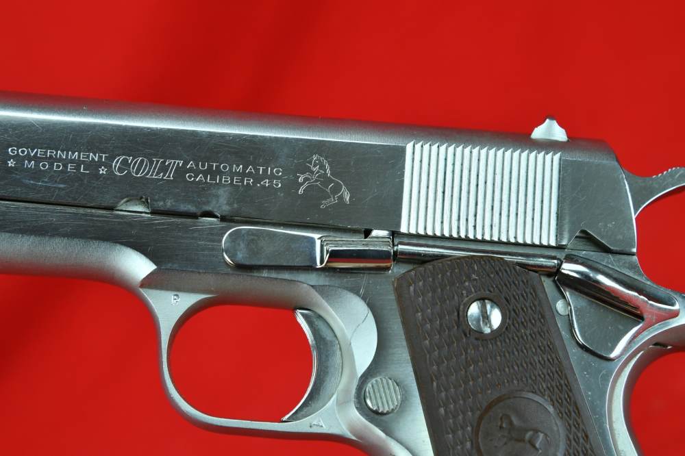 RARE, PRE-70 Series Colt 1911 Government Model - .45 ACP *FACTORY NICKEL*-img-9