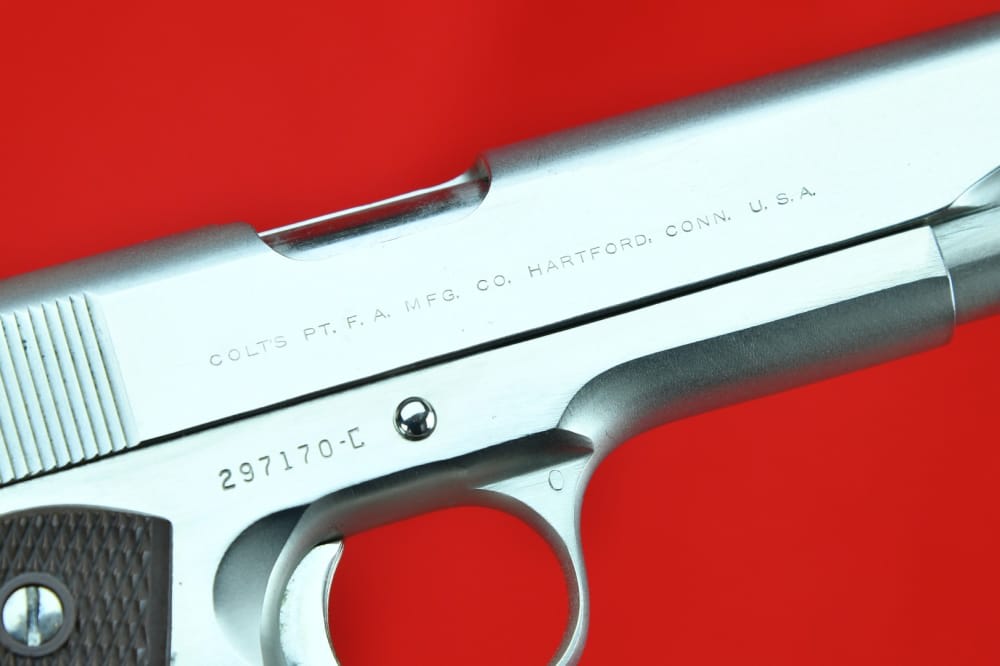 RARE, PRE-70 Series Colt 1911 Government Model - .45 ACP *FACTORY NICKEL*-img-3