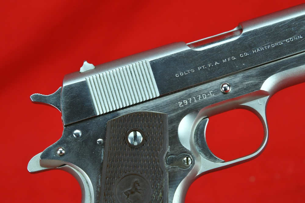 RARE, PRE-70 Series Colt 1911 Government Model - .45 ACP *FACTORY NICKEL*-img-19