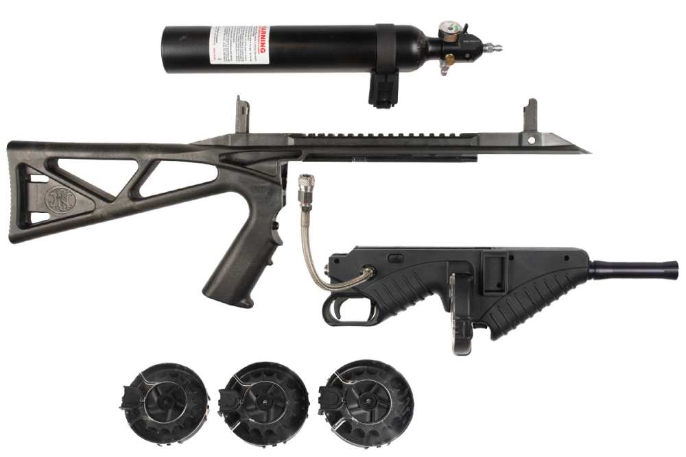 FN 303 Less Lethal Launcher Air Powered Complete 4 Drums Like New-img-9