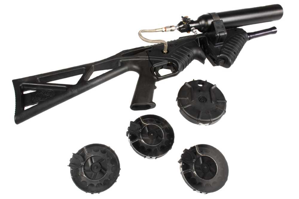 FN 303 Less Lethal Launcher Air Powered Complete 4 Drums Like New-img-8