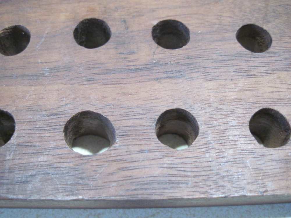 Muzzleloading bullet block, walnut 45 cal-img-2