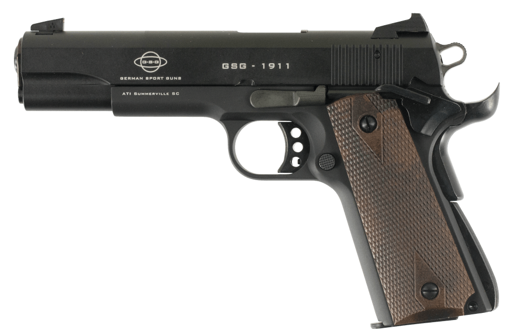 ATI GSG 1911 22 LR Pistol Serrated 5" Threaded Fixed Sights Single Action -img-1