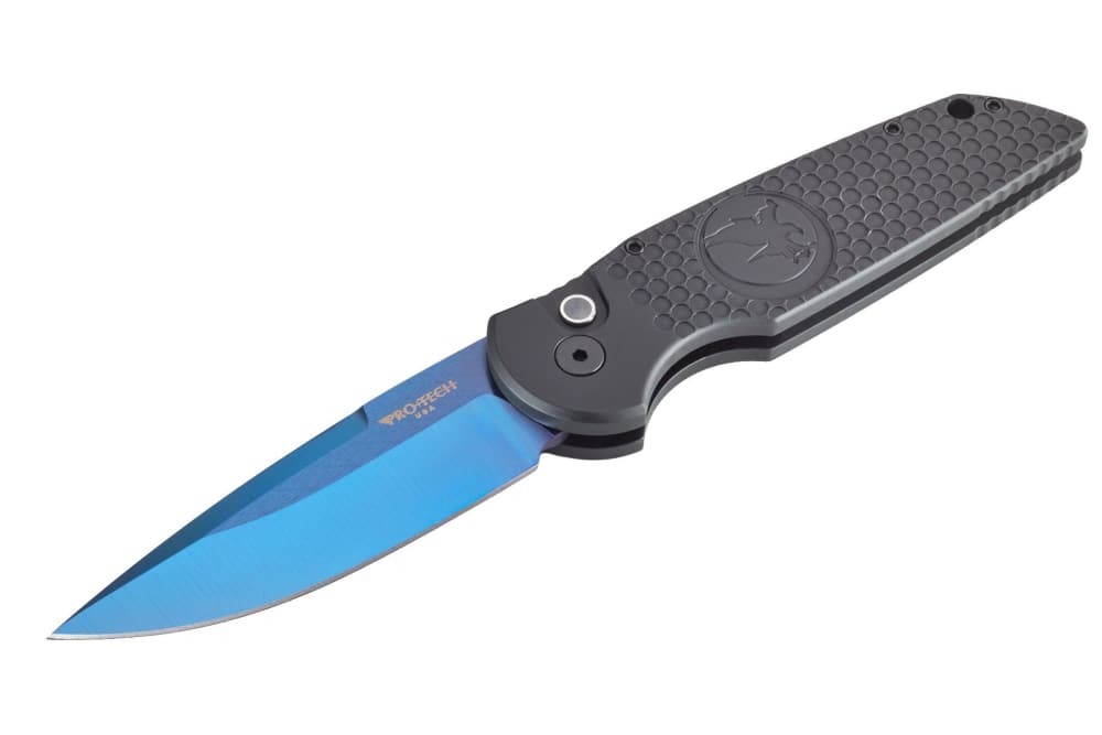 NEW! Protech Nighthawk NHC TR3 Automatic Knife Sapphire Blue Blade 3.5"-img-4