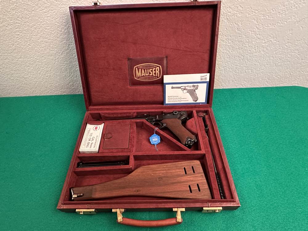 Luger Mauser Artillery Cased Set mfg 1986 A Beautiful Very Rare Luger-img-0
