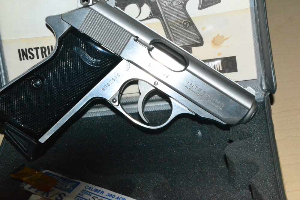Walther PPK/S Stainless Original Case 1988 Matching Papers Target 4 Mags-img-1