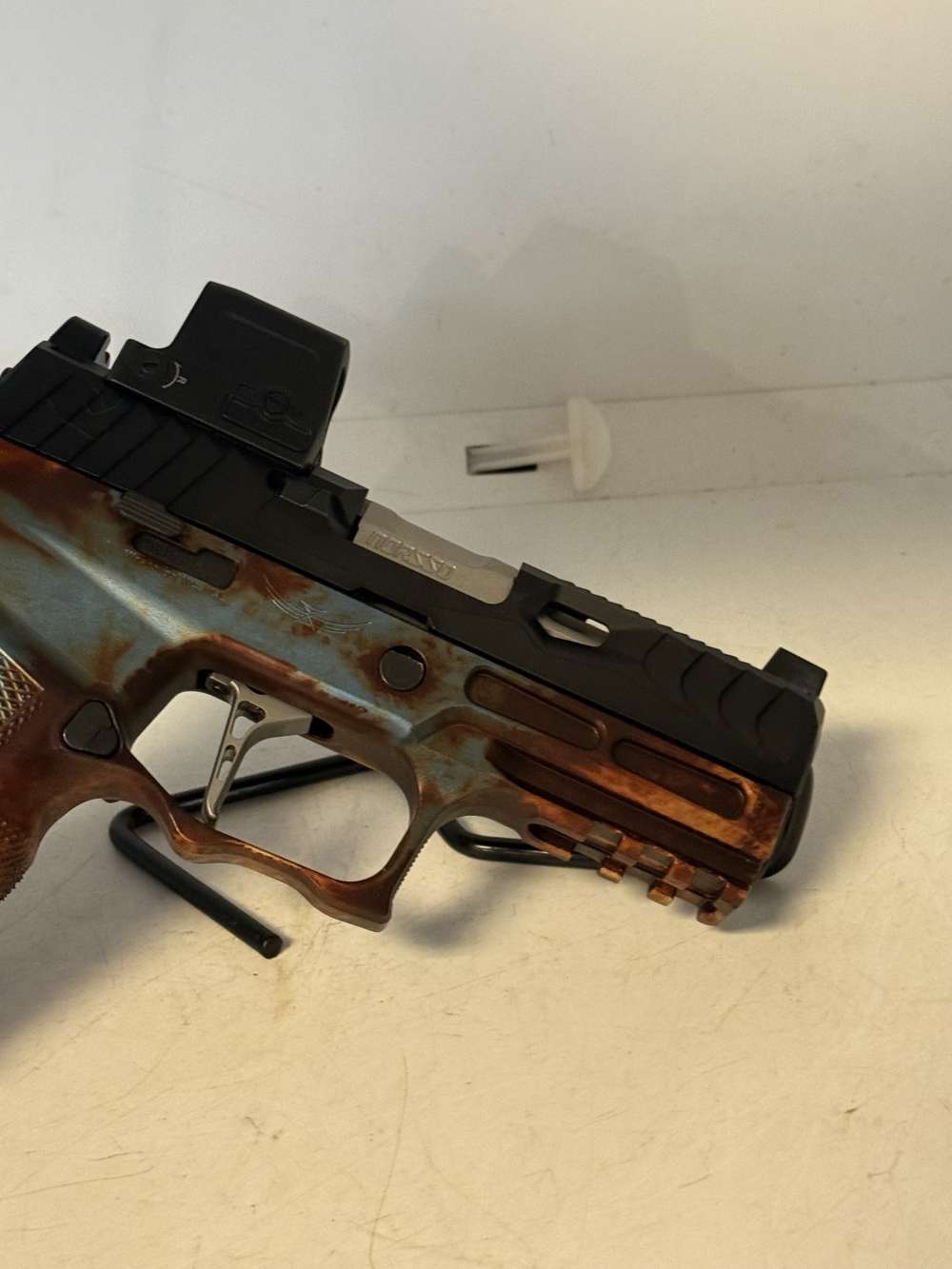 Custom! Sig Sauer P320 9mm. Icarus Frame, Norsso Slide, Ported Barrel!-img-11