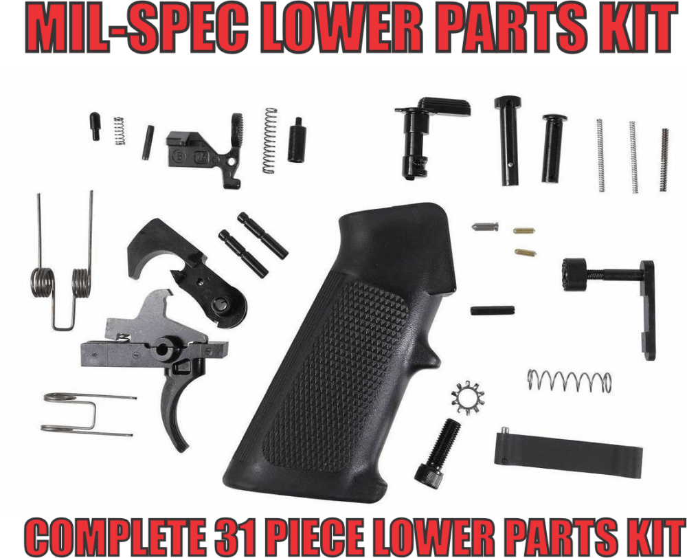 AR15 LRPK Lower Parts Kit AR9 / AR40 Mil-Spec AR-15 Complete Kit-img-0