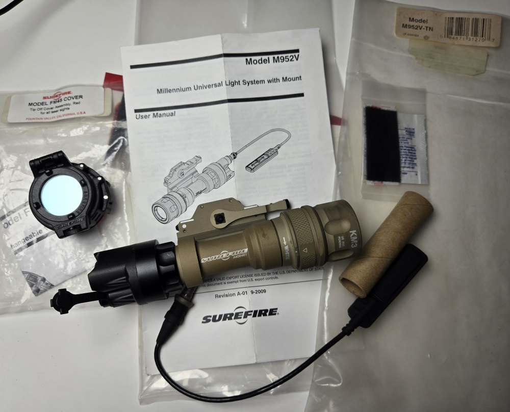 Surefire M952V Tan Vampire IR Flashlight GWOT M4 M4A1 M16A4 Kit #2-img-0