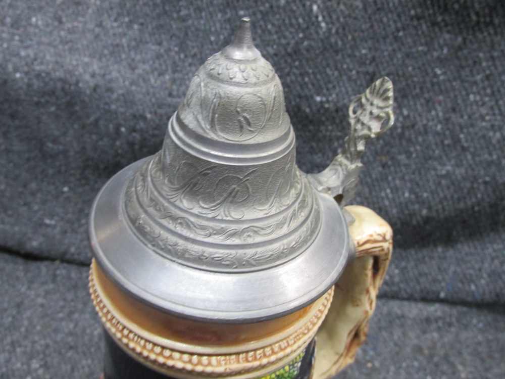 VINTAGE WEST GERMAN MADE BEER STEIN "IN THE FOREST & ON THE HEATH"-img-10