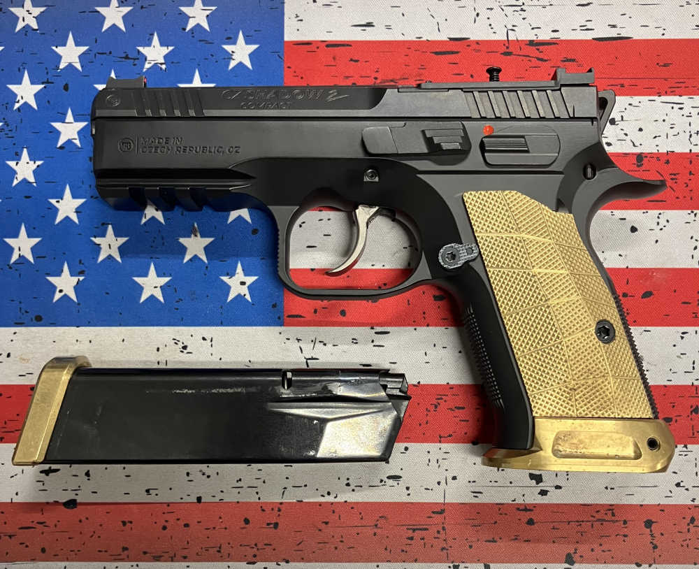 CZ SHADOW 2 COMPACT 9MM 15+1 4" OPTICS READY C&H PLATE PENNY AUCTION NR -img-0