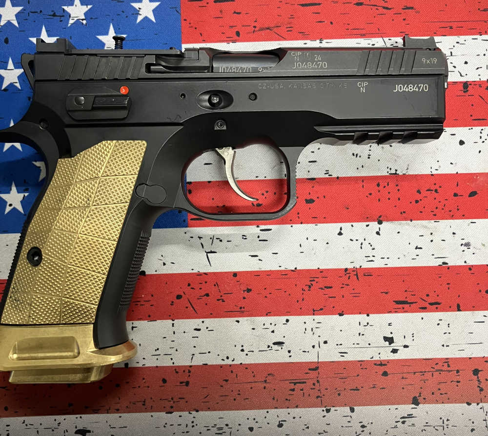 CZ SHADOW 2 COMPACT 9MM 15+1 4" OPTICS READY C&H PLATE PENNY AUCTION NR -img-1