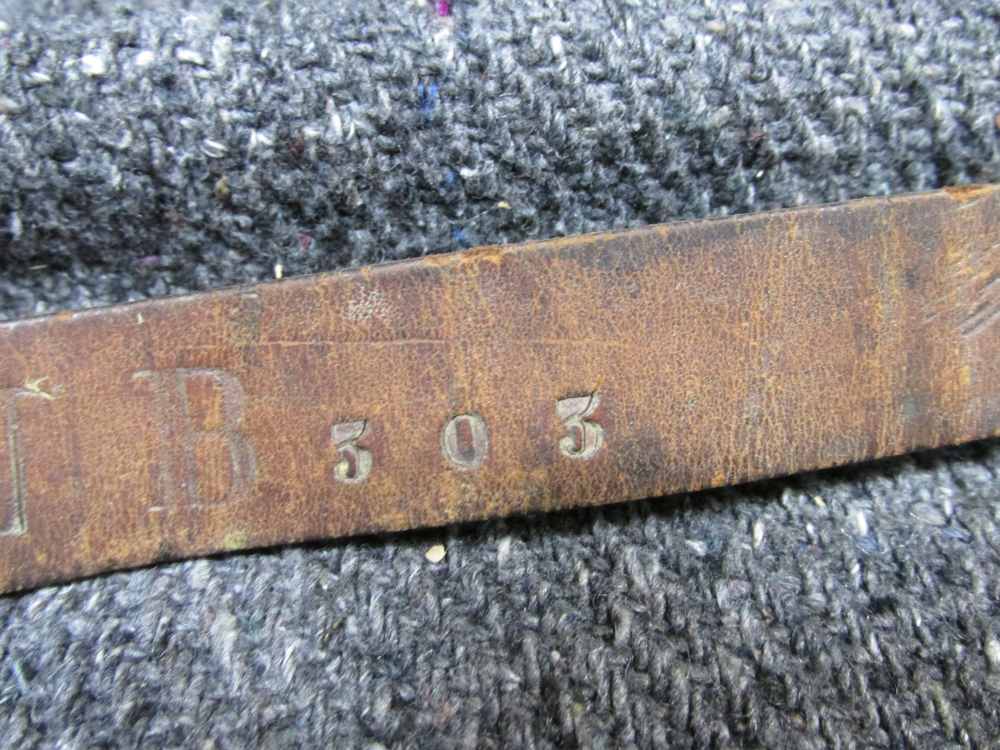 WWI ERA 1910 DATED LEATHER COVERED GLASS PORTUGUESE CANTEEN AND CARRY STRAP-img-13