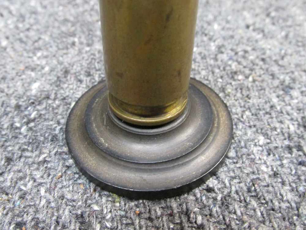 2-ORIGINAL WWII ERA.50 CALIBER TRENCH ART CARTRIDGE DECORATIONS FOR DISPLAY-img-7