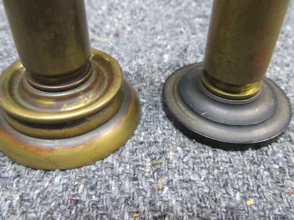 2-ORIGINAL WWII ERA.50 CALIBER TRENCH ART CARTRIDGE DECORATIONS FOR DISPLAY-img-8