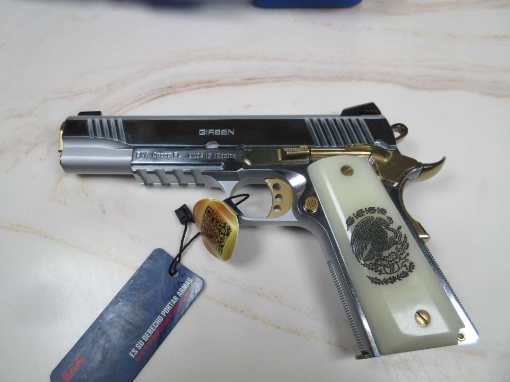 Girsan/EAA MC1911S Liberador .38 super 5" 10+1 Silver&Gold-img-2