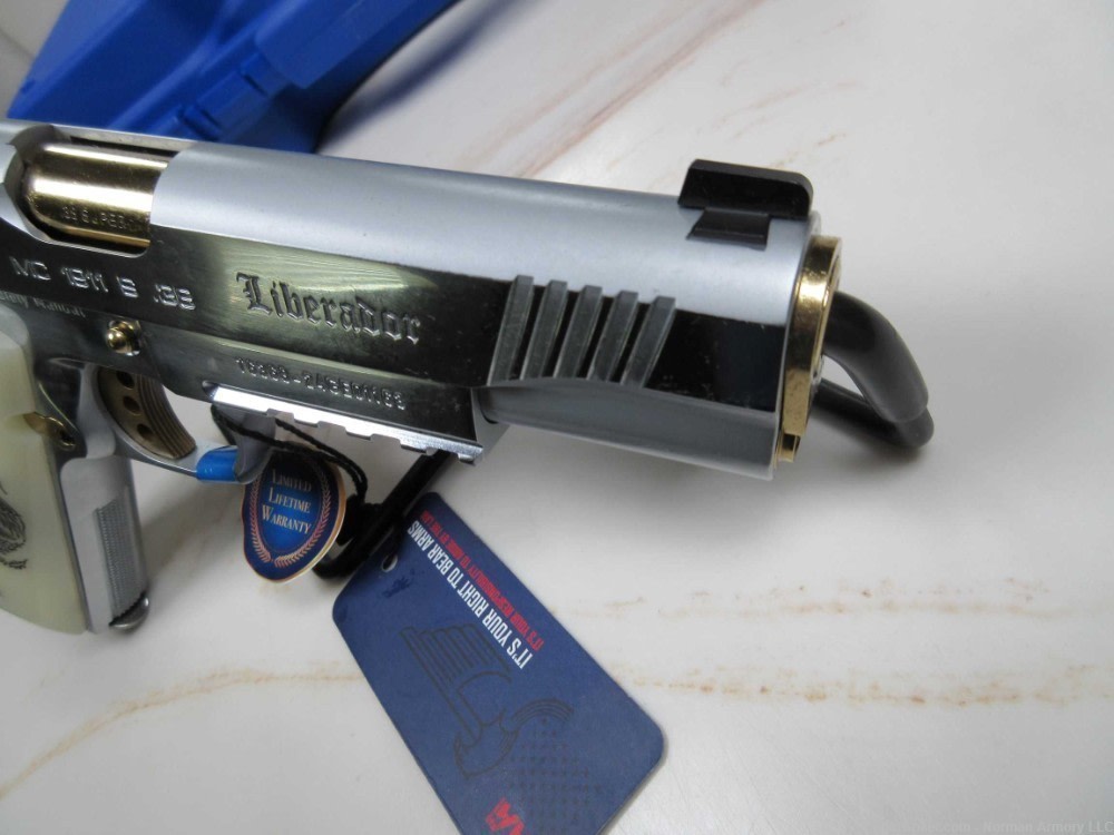 Girsan/EAA MC1911S Liberador .38 super 5" 10+1 Silver&Gold-img-6