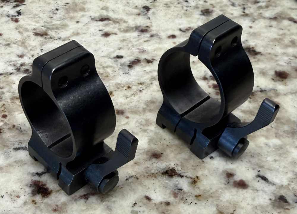 Talley QD Lever Dovetail 1" Scope Rings-img-1