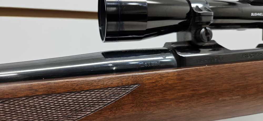Ruger M77 .243 WIN - 1983 - Bushnell Sportview -  22 in Barrel Exc - Strap -img-34
