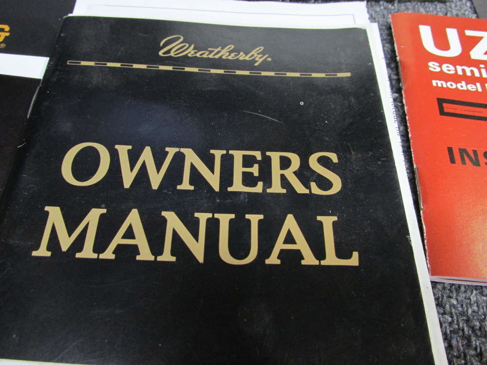 LOT OF RIFLE, SHOTGUN & PISTOL MANUALS; BROWNING, UZI, WEATHERBY-img-10