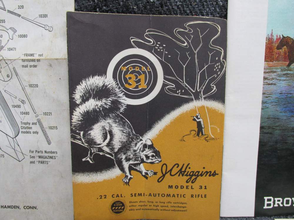 LOT OF RIFLE, SHOTGUN & PISTOL MANUALS; BROWNING, UZI, WEATHERBY-img-2