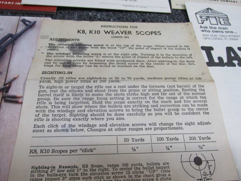 LOT OF RIFLE, SHOTGUN & PISTOL MANUALS; BROWNING, UZI, WEATHERBY-img-13