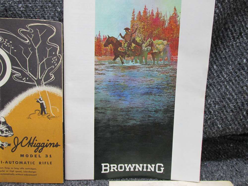 LOT OF RIFLE, SHOTGUN & PISTOL MANUALS; BROWNING, UZI, WEATHERBY-img-1
