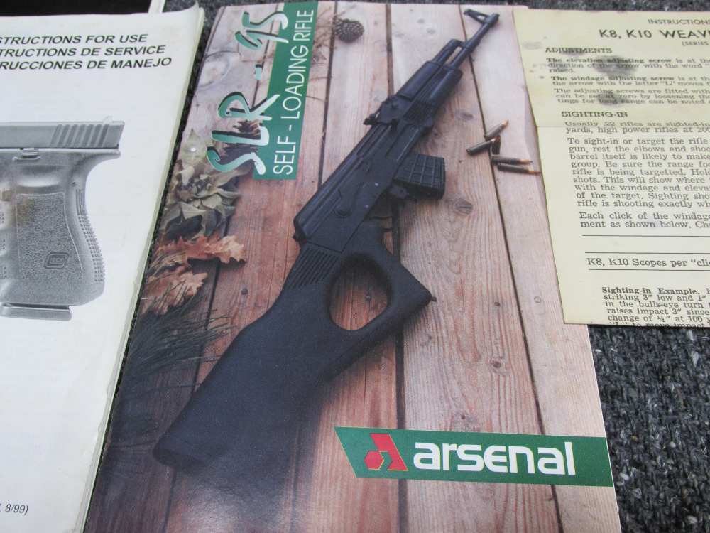 LOT OF RIFLE, SHOTGUN & PISTOL MANUALS; BROWNING, UZI, WEATHERBY-img-16