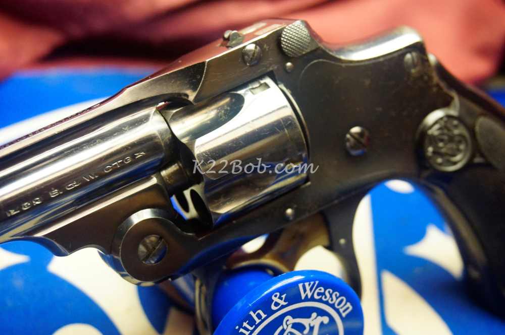 Smith & Wesson S&W 32 2nd Model New Departure Safety Hammerless 3" Blue -img-13