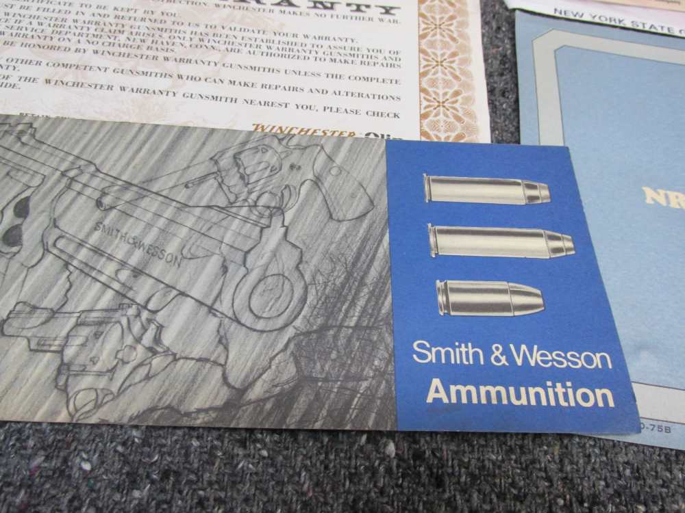 LOT OF SMITH & WESSON AND WINCHESTER MANUALS, PAPER WRAP, MUCH MORE-img-3