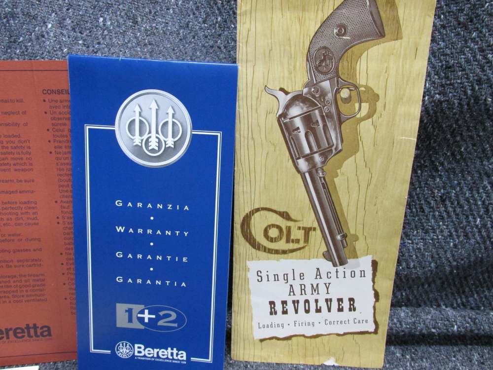 LOT OF MAUSER, RUGER, BERETTA AND MORE MANUALS, ADVERTISEMENTS, HANG TAG-img-14