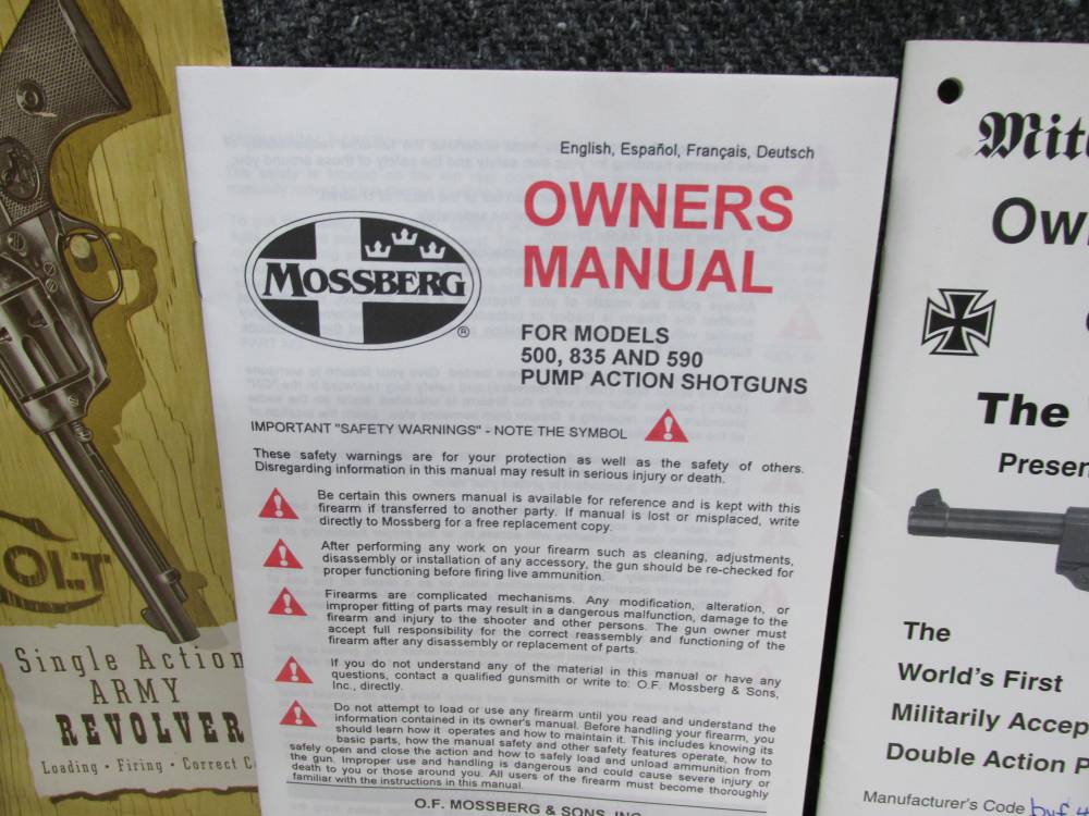 LOT OF MAUSER, RUGER, BERETTA AND MORE MANUALS, ADVERTISEMENTS, HANG TAG-img-10