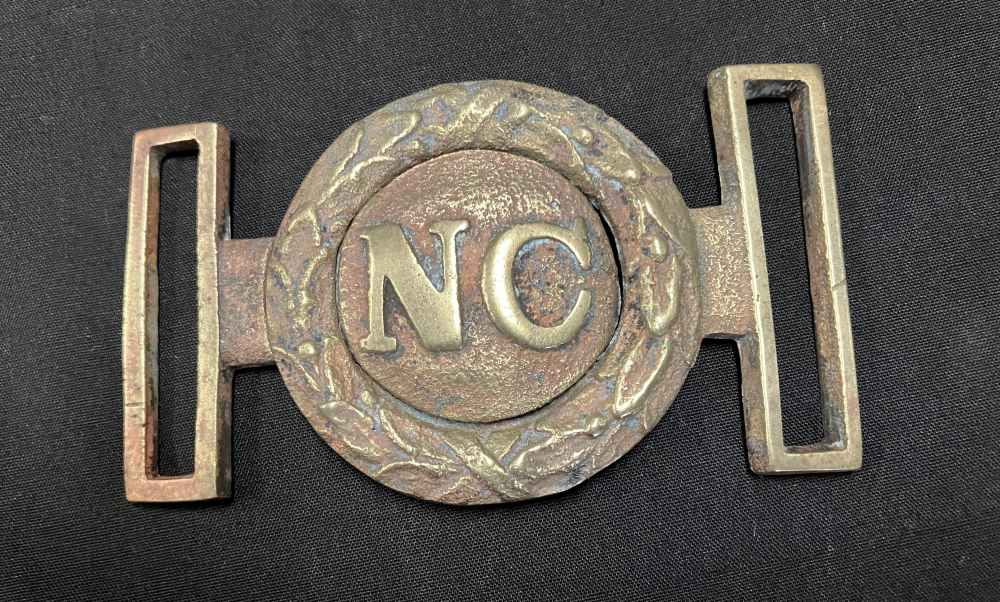 Confederate State of North Carolina sword belt plate-img-0